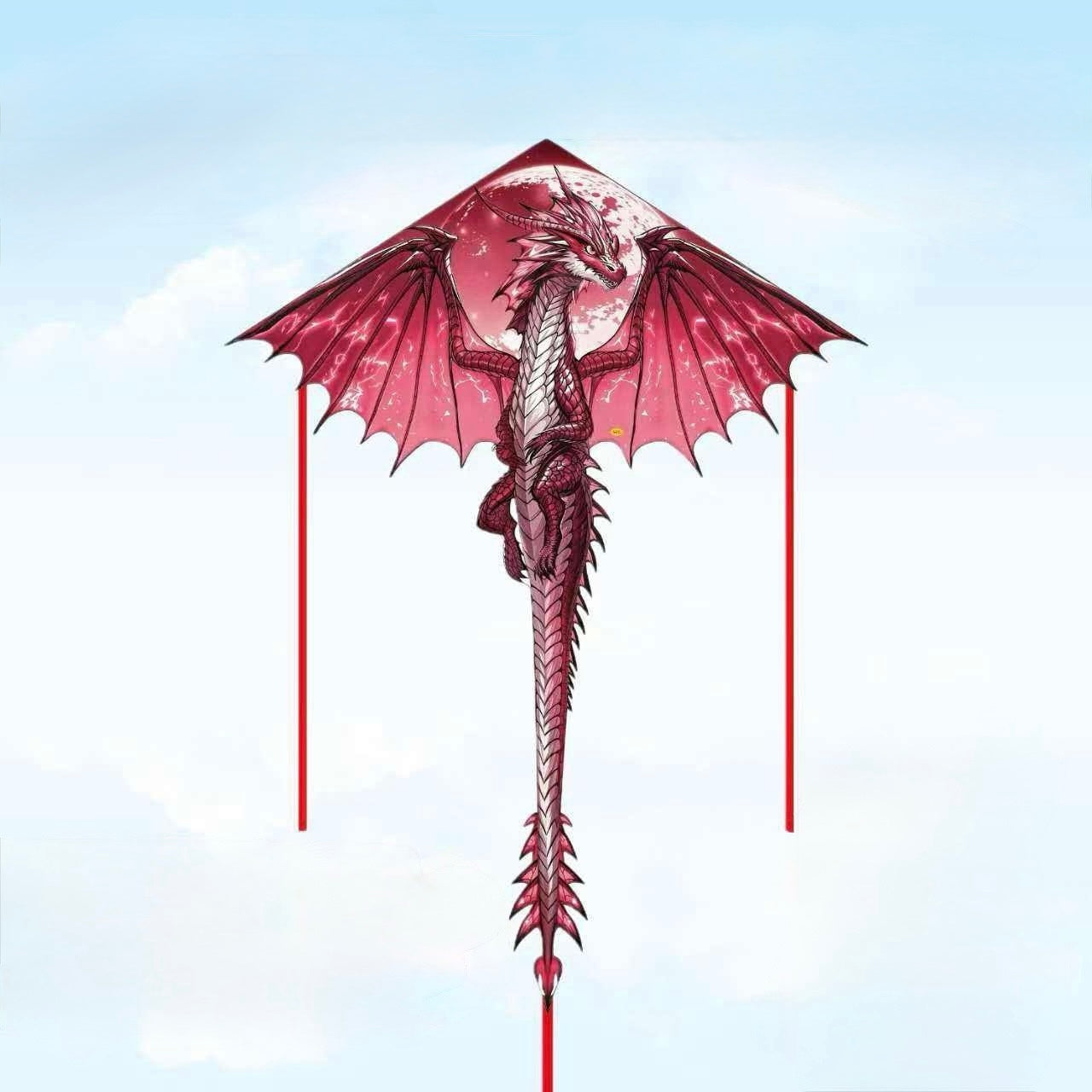 Red Moon Dragon Kite